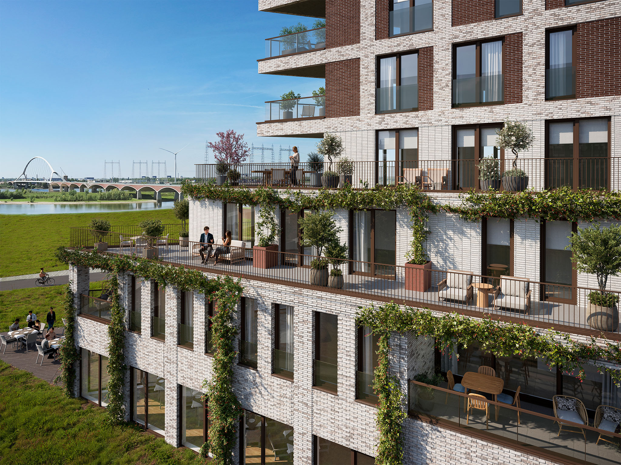 Nieuwbouw Nijmegen Waalhoven Zuidhof Fase 1 8.07 Balkon 2048X1536