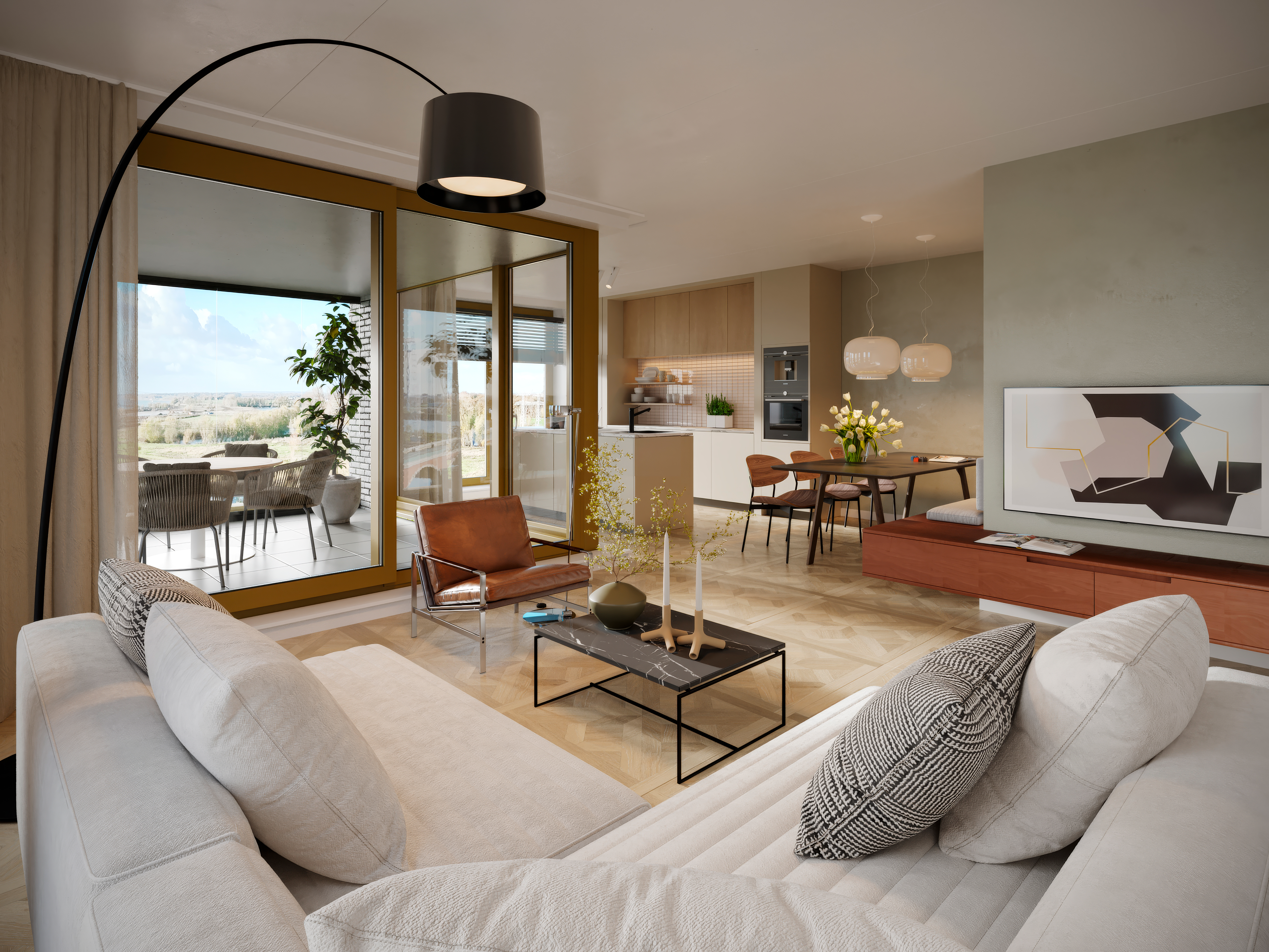 Nieuwbouw Nijmegen Waalhoven Zuidhof Fase 2 Interieur 4 Kamer Appartement 2048X1536